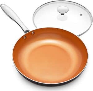 MICHELANGELO 10 Inch Frying Pan with lid
