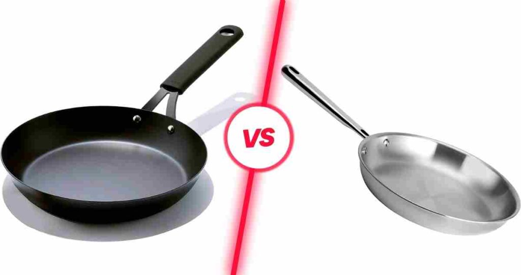 Carbon steel vs stainless steel pan